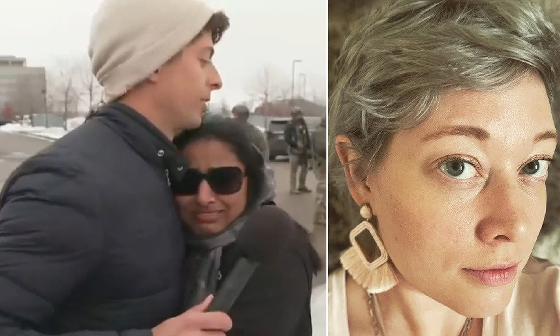 Cheesy moment MS NOW reporter offers Minneapolis protester a HUG