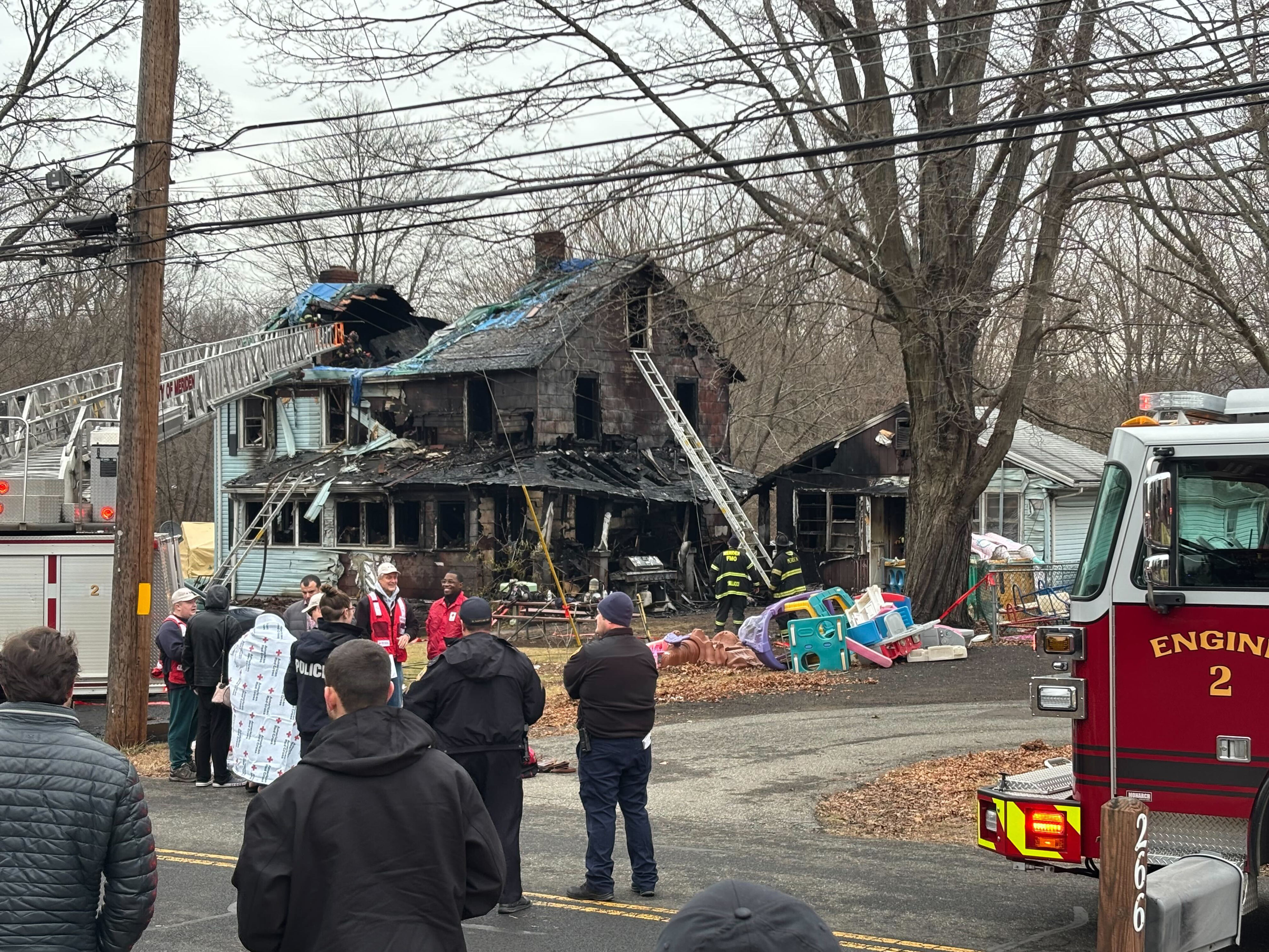 Meriden firefighters respond to house fire on Gracey Avenue