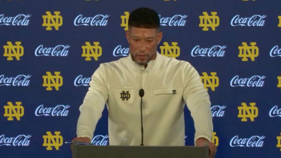 Notre Dame’s Marcus Freeman makes first comments on battery accusation<br>