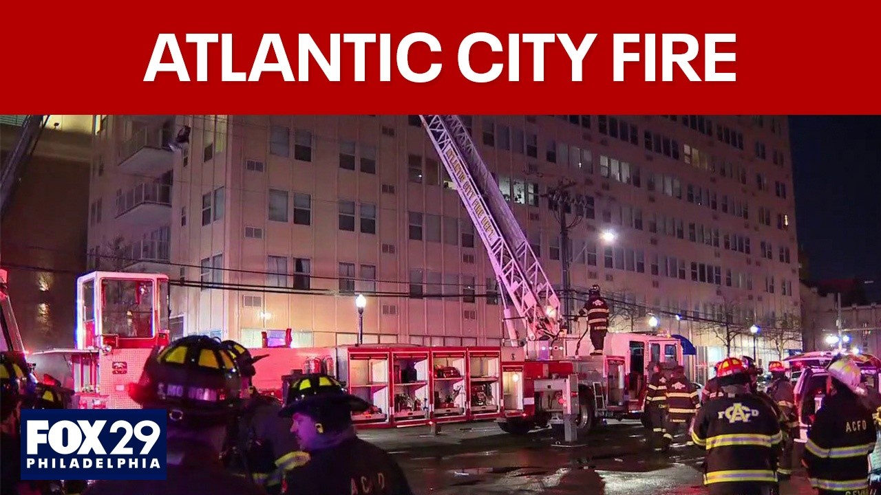 Large fire erupts in Atlantic City 13-story high-rise with no sprinkler ...