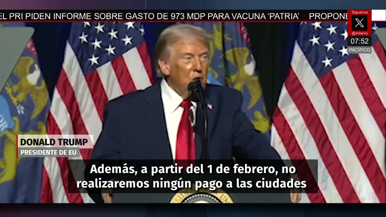 Trump arremete contra inmigrantes y amenaza recortar fondos a ciudades ...
