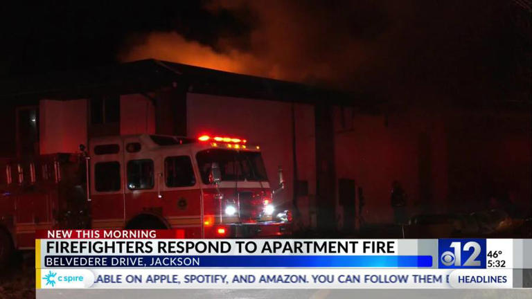 Jackson firefighters respond to vacant apartment fire