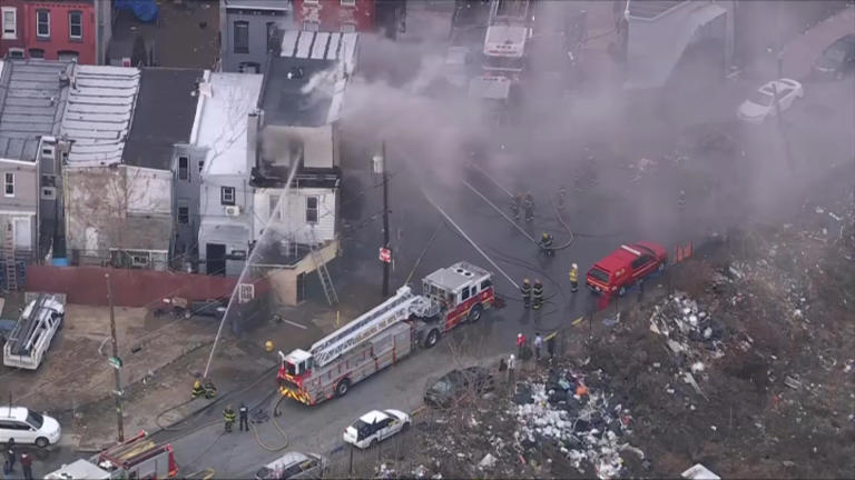 Dozens of first responders respond to Kensington rowhome fire, police say