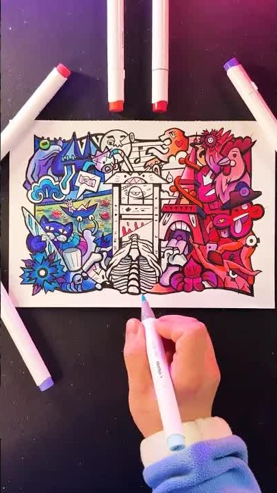 Drawing France flag with Ohuhu marker pad: will it bleed?