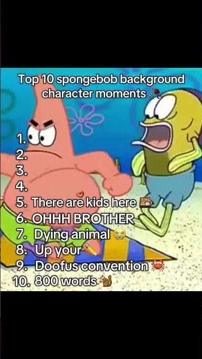 Spongebob background funny moments