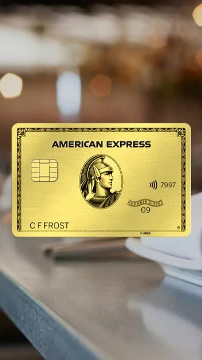 American Express gold card unboxing