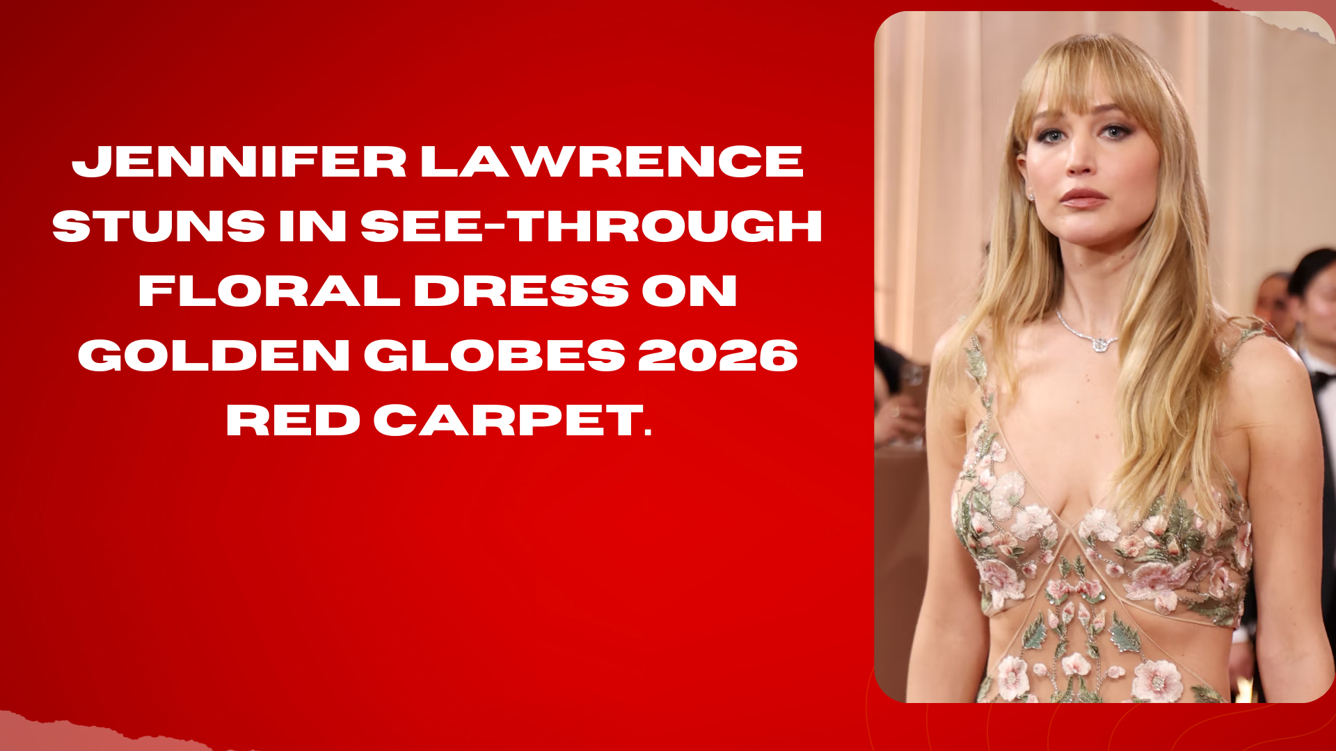 jennifer lawrence golden globes red dress Oleg Cassini Dagger Sequin Dress M – OMNIA main image 0