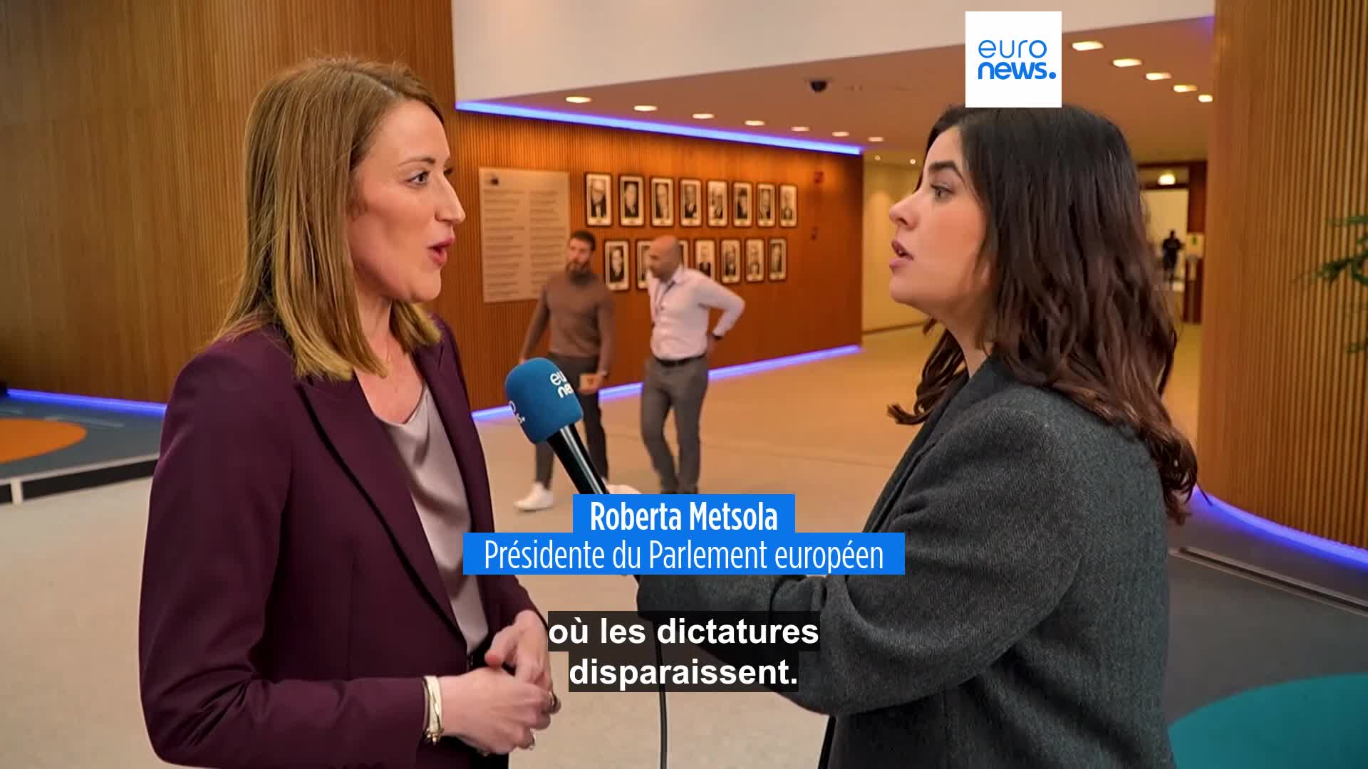 Exclusif : la présidente du Parlement européen appelle à une action ...