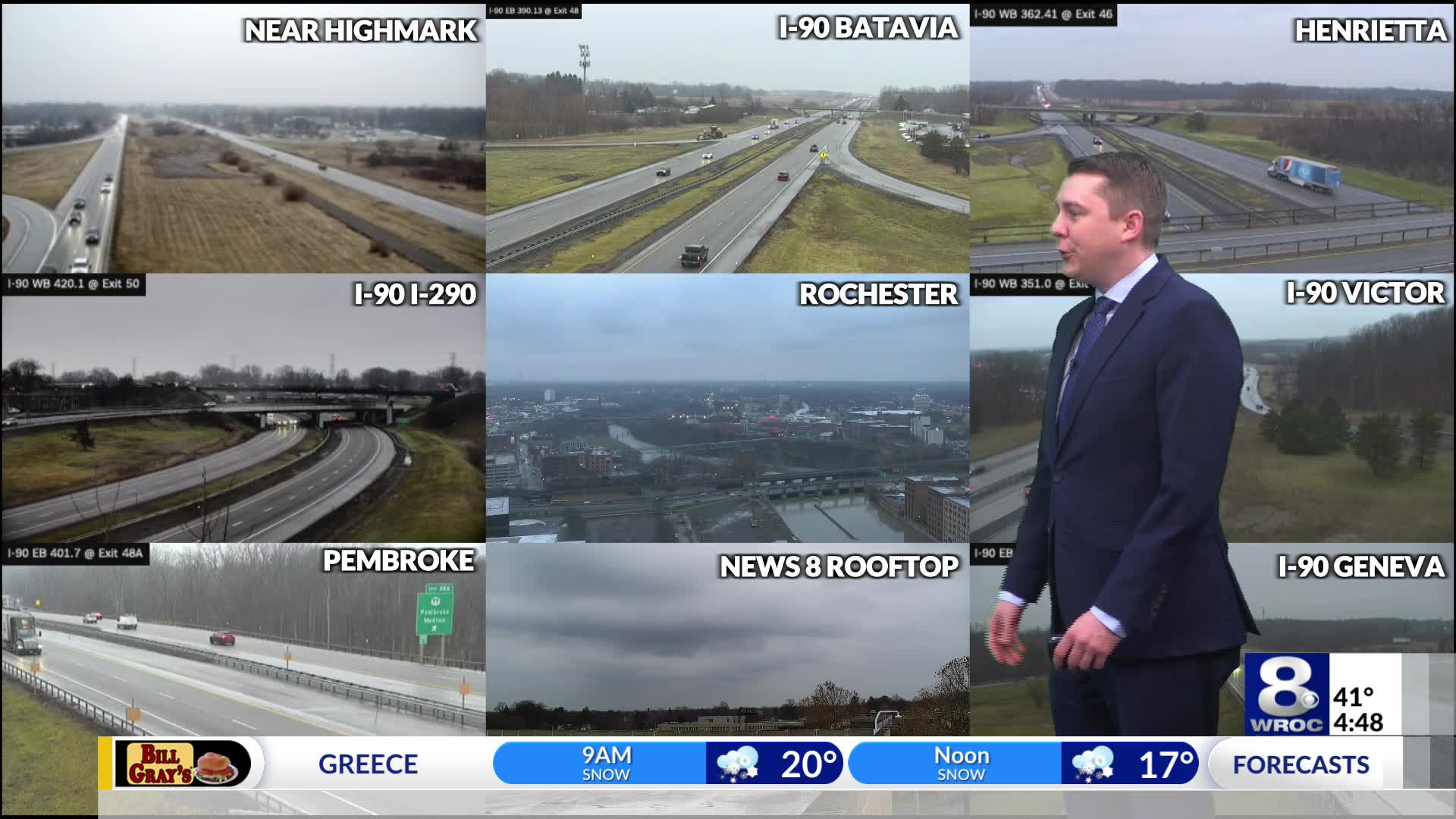 Rochester's Wednesday evening weather forecast