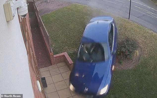 New footage shows moment stolen car ploughs into care home during chase ...