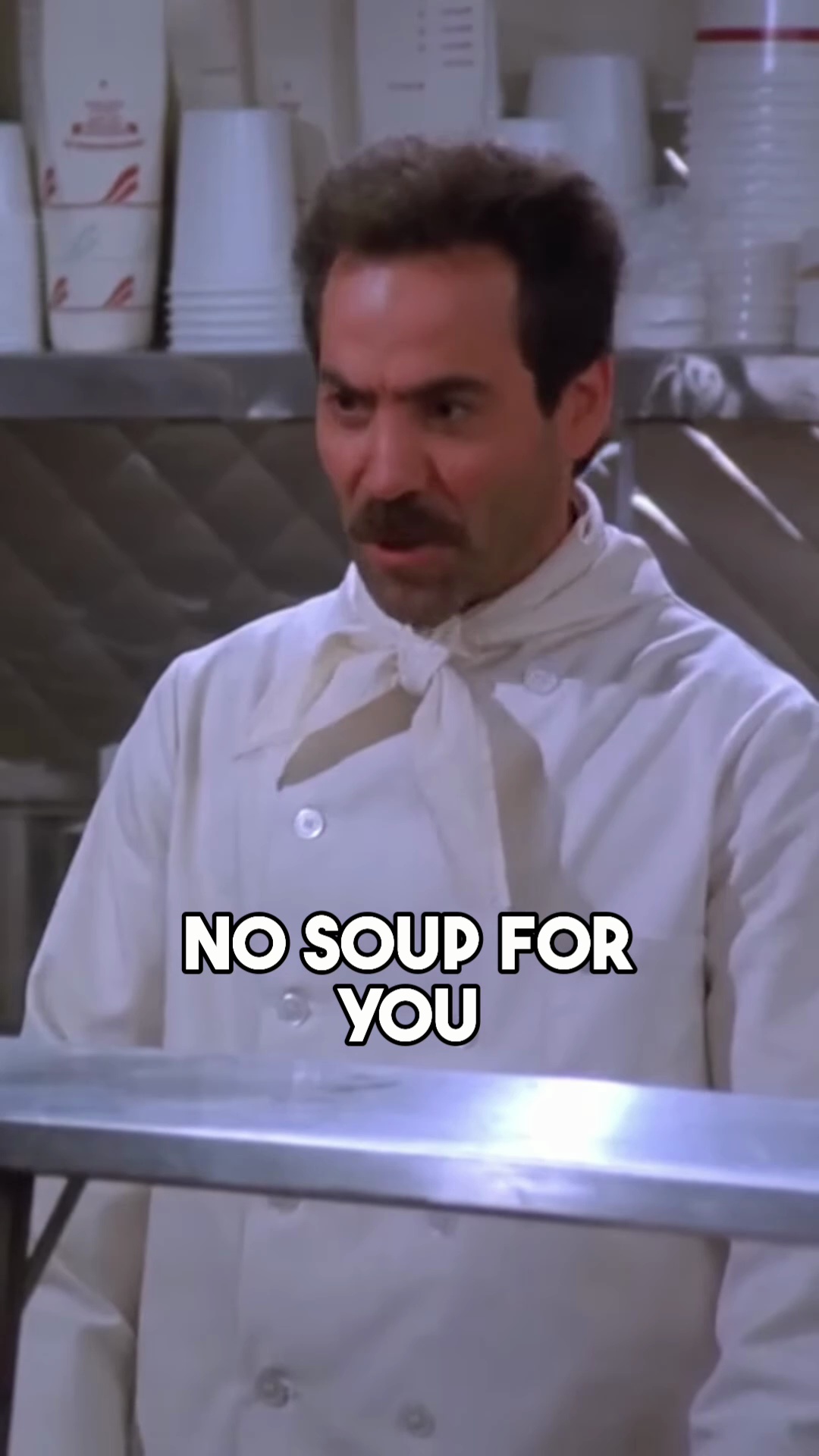 Seinfeld delivers the ultimate no soup for you moment