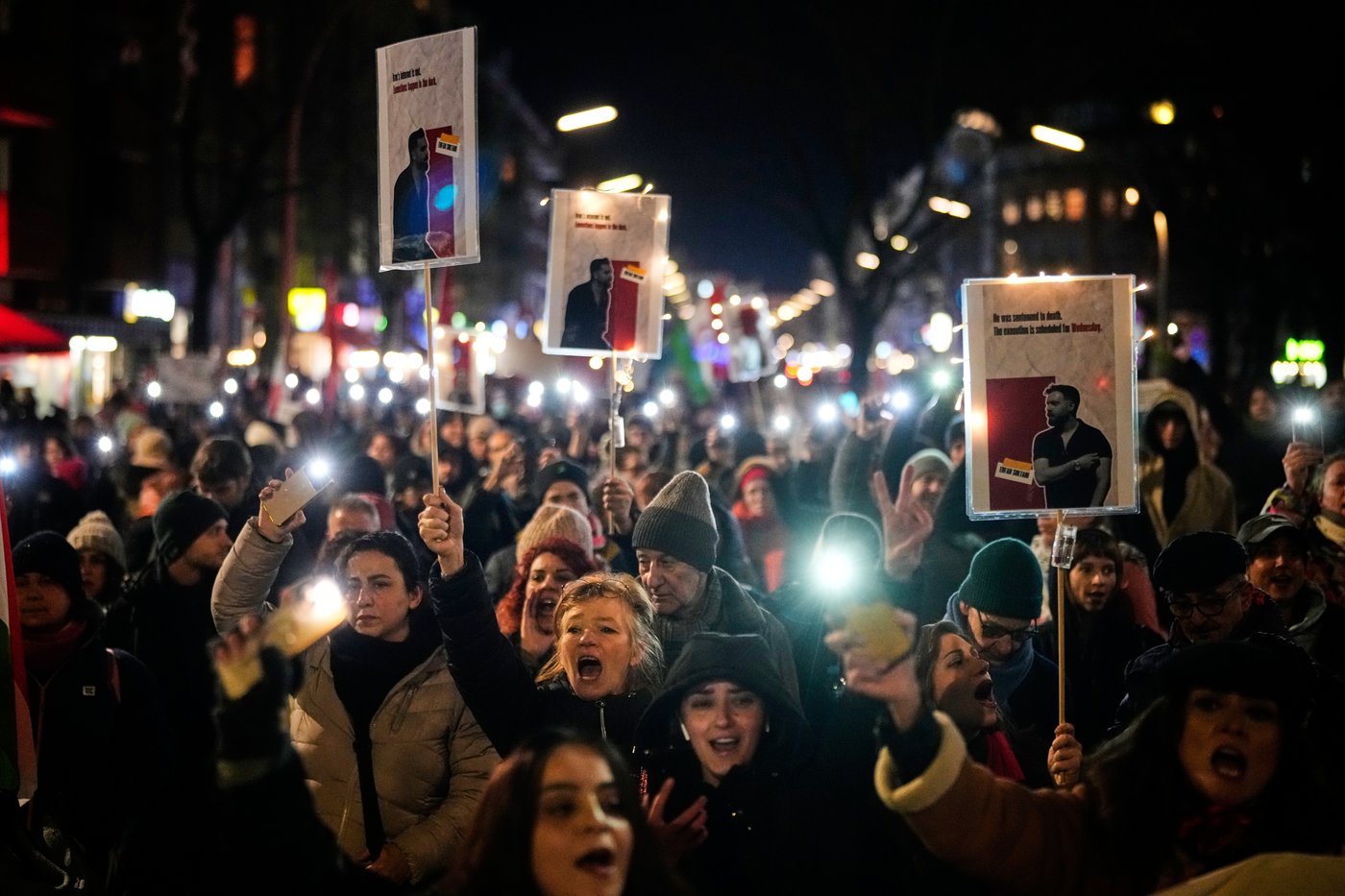 People rally around the world in support of protests in Iran, in photos