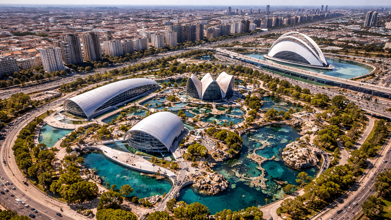 Futuristic water landscapes in Valencia’s Oceanogràfic