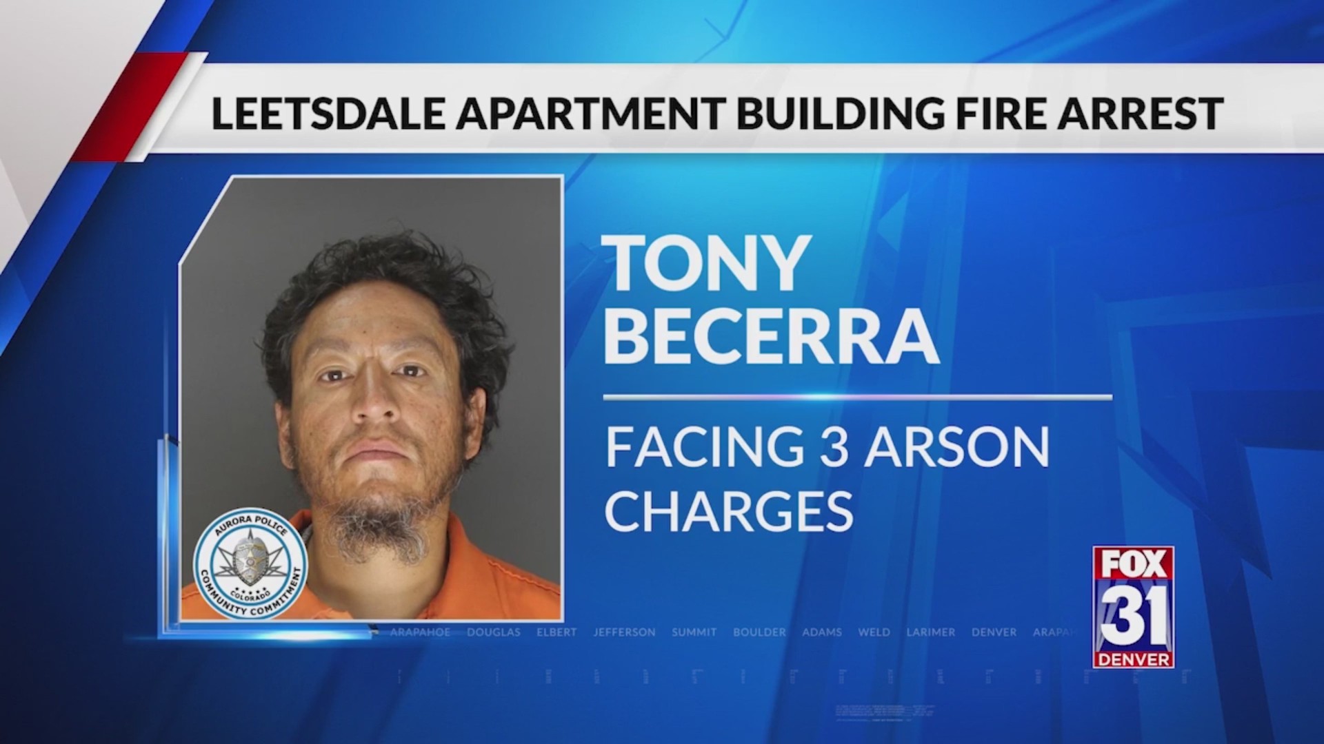 Man arrested in connection with 5-alarm apartment fire on Leetsdale