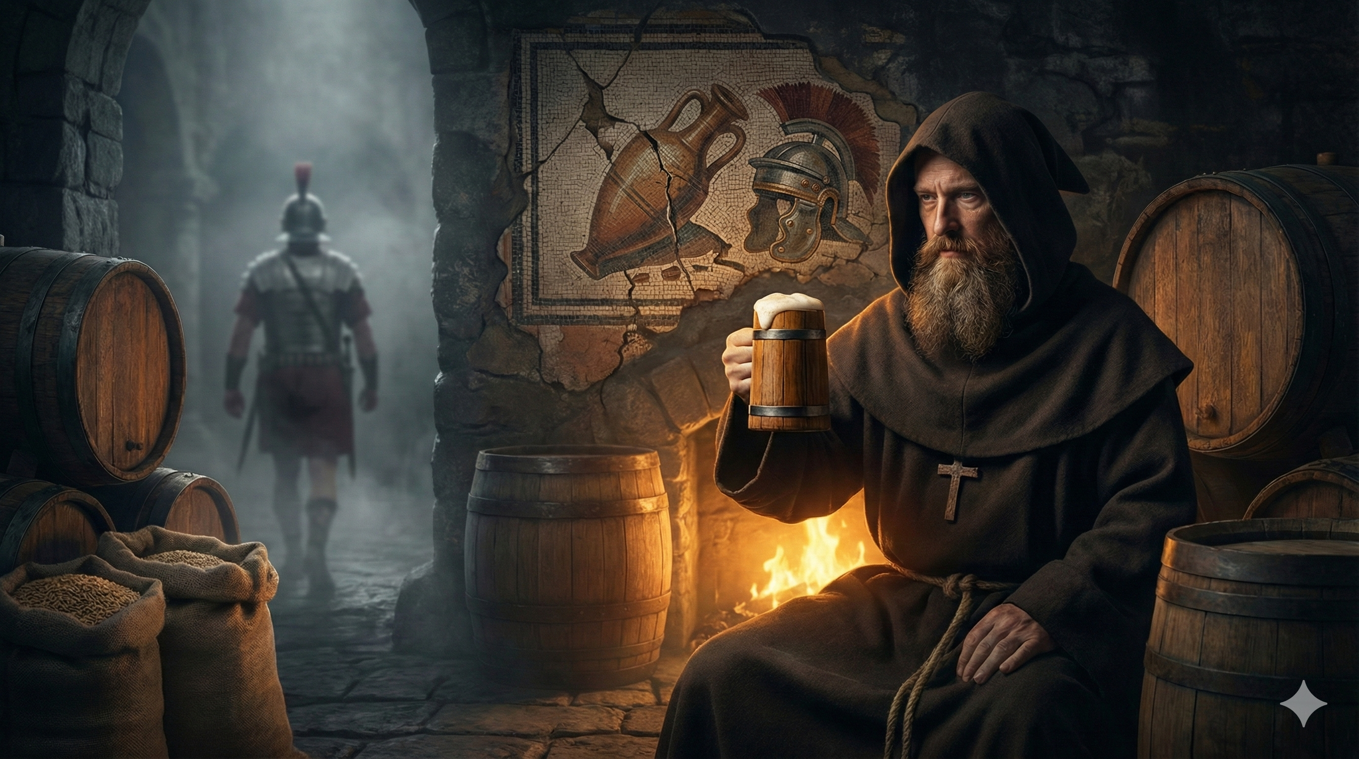 Who saved beer after the Romans tried to erase it?