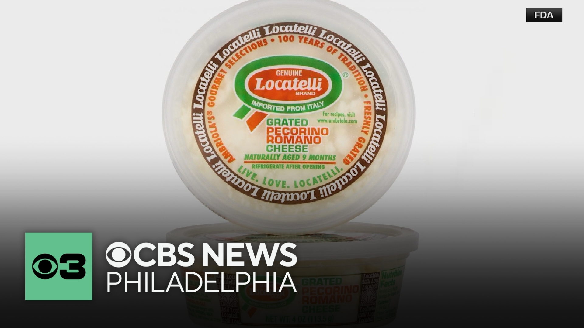 Grated Pecorino Romano cheese processed in New Jersey may contain ...