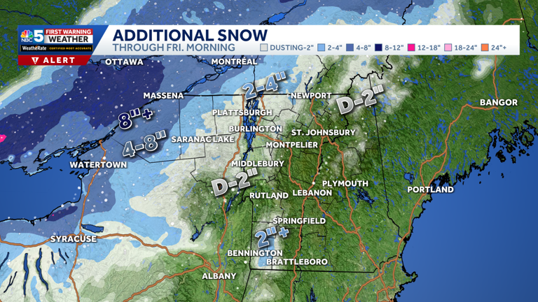 Rain flips to snow Thursday morning, temperatures fall through afternoon