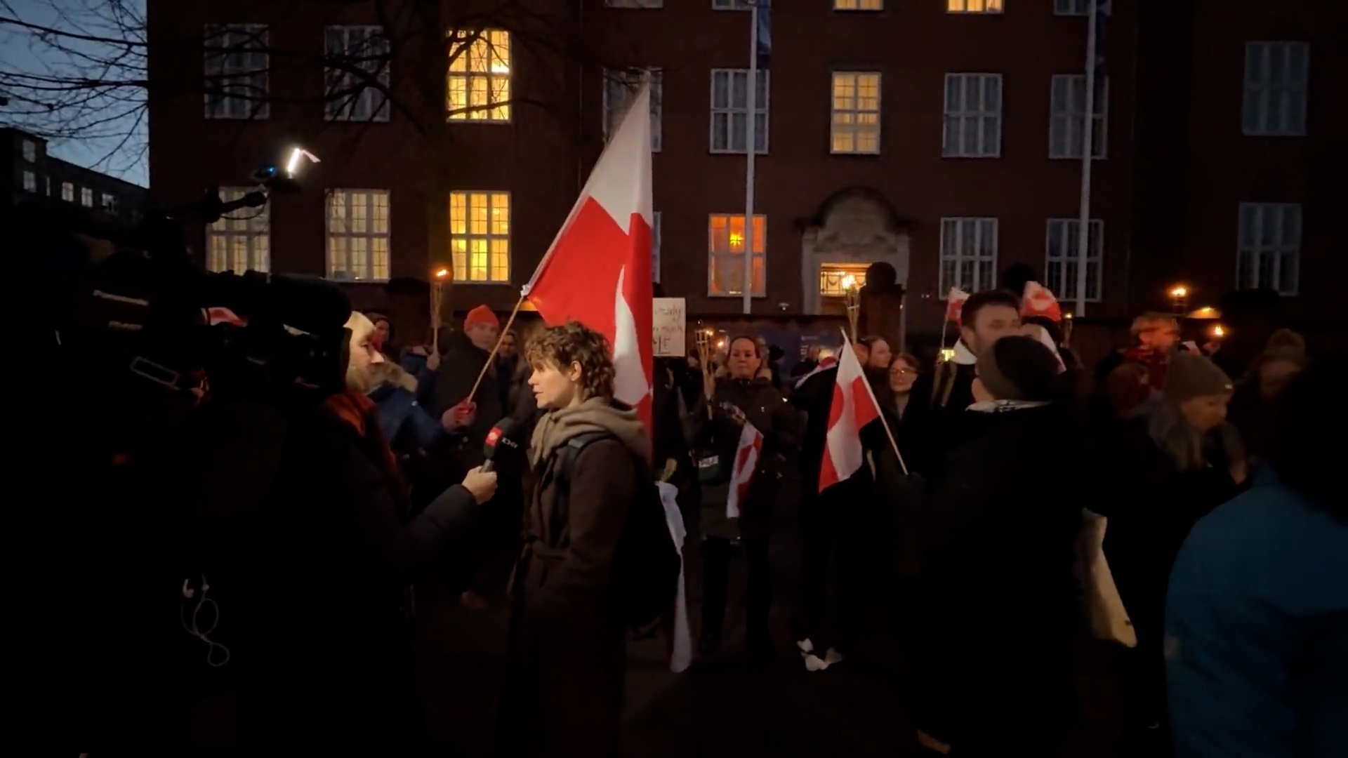 Protesters in Copenhagen rally against US plans for Greenland