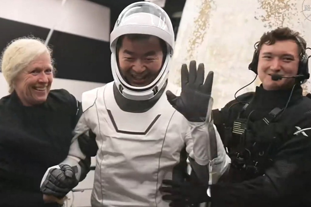 Japanese astronaut Kimiya Yu.