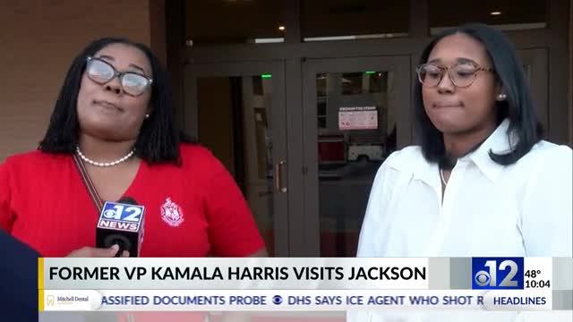 Former Vice President Kamala Harris brings book tour to Jackson