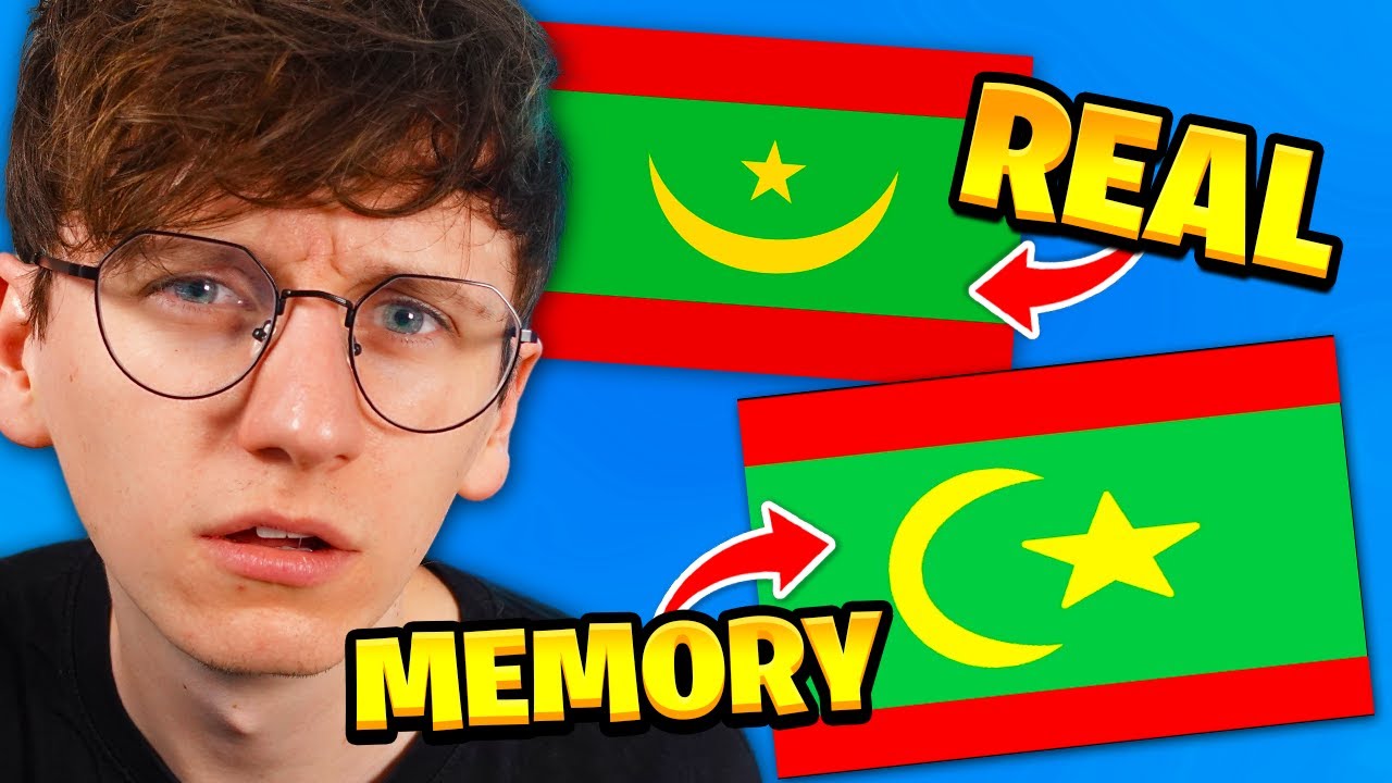 I tried drawing world flags from memory