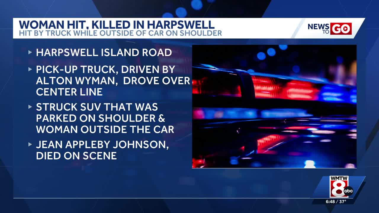 Woman hit and killed by pickup truck driver in Harpswell