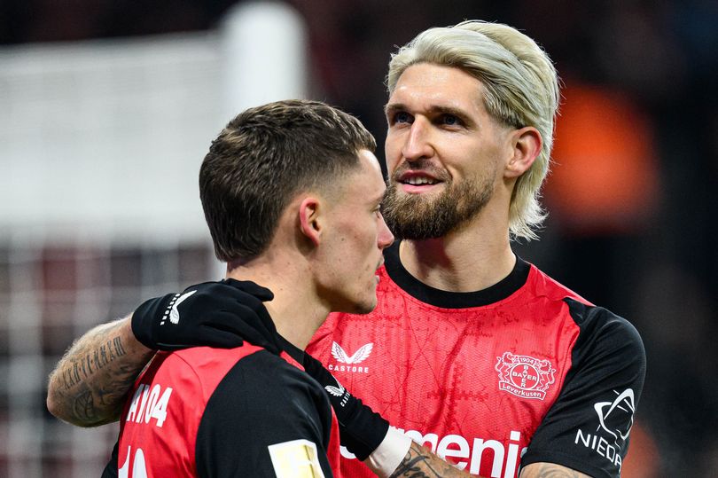 Florian Wirtz and Robert Andrich during their time together at Bayer Leverkusen