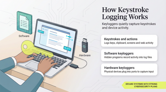 how keystroke logging works