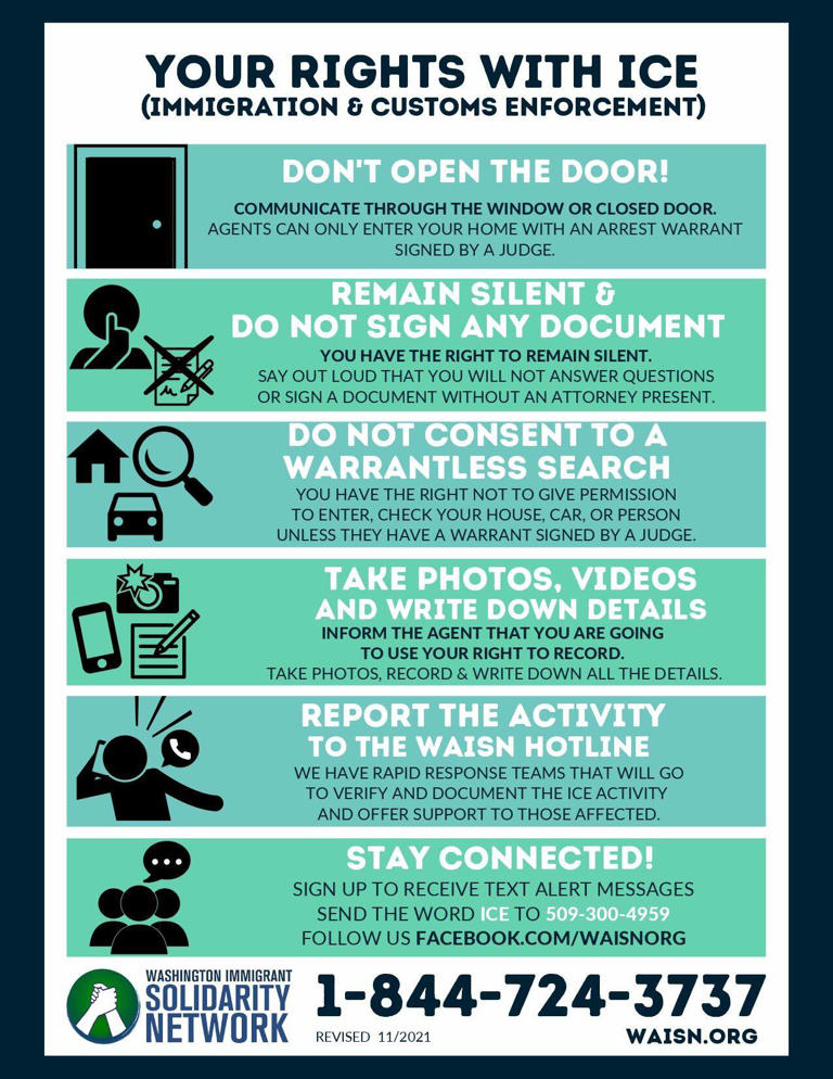 What should I do if I see ICE in my Washington city? Know these rights ...
