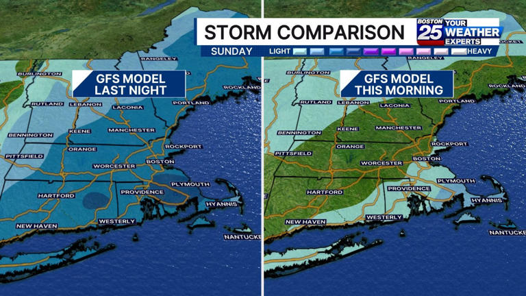 On your radar: 2 chances for snow in Mass. this weekend, including ...