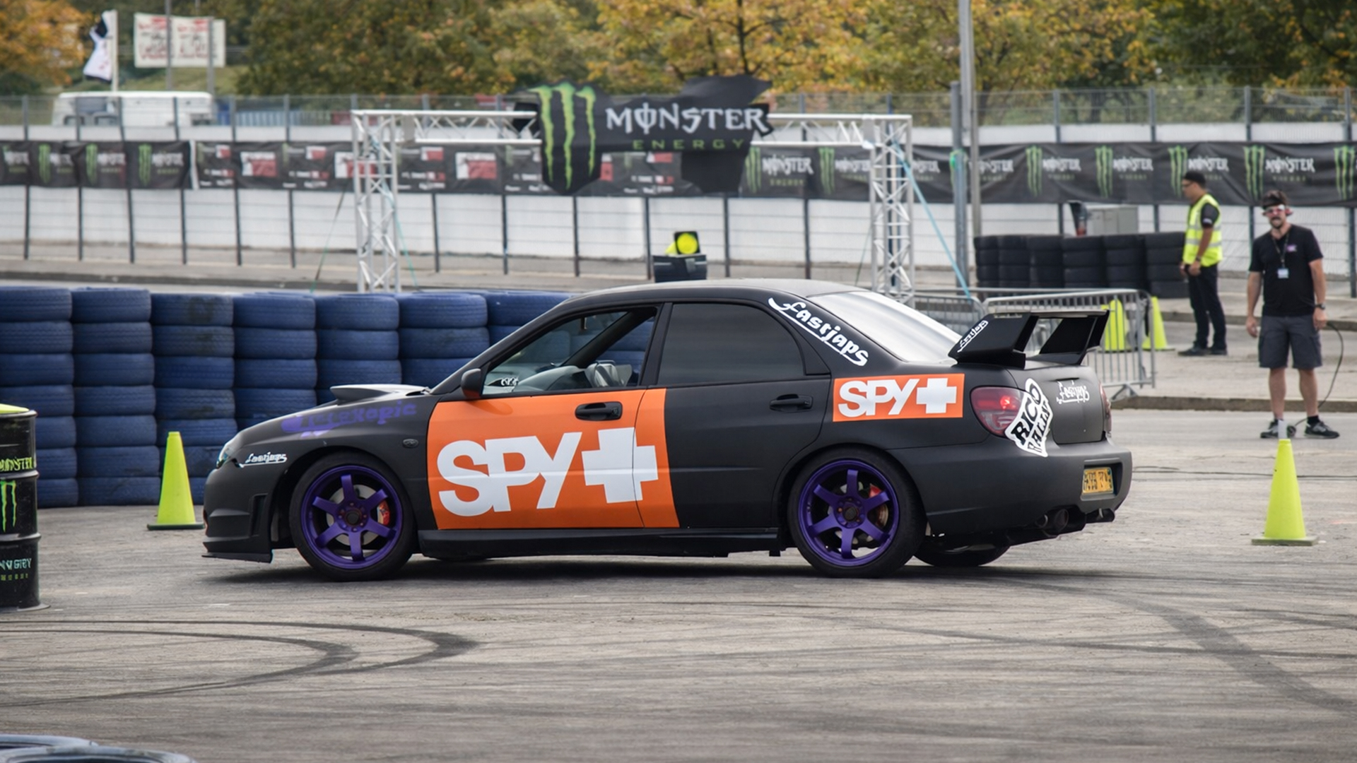 Subaru WRX STI RB320 struggles in drift attempt