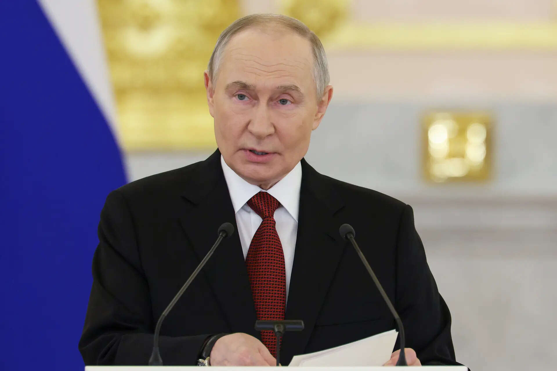 Putin says the world is getting more dangerous but is silent on Maduro and  Iran