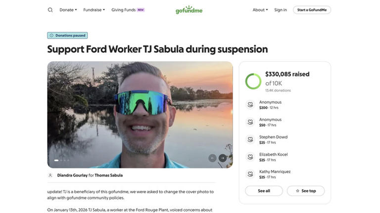 Suspended Ford worker who was flipped off by Trump made so much money ...