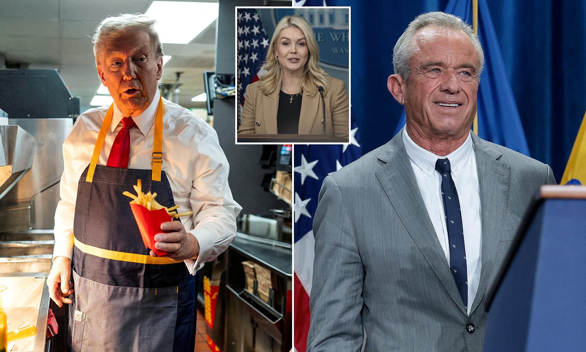 Karoline Leavitt defends Trump's McDonald's habit after RFK Jr said ...