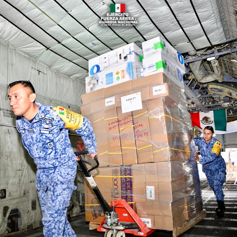 ¡Solidaridad! Ejército y Fuerza Aérea trasladan ayuda mexicana a Jamaica tras huracán Melissa