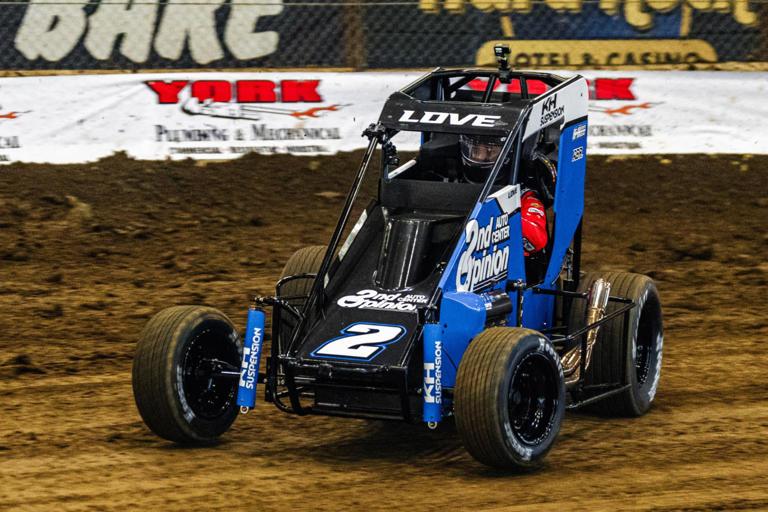 Jesse Love celebrates Xfinity title by racing all 'winter'