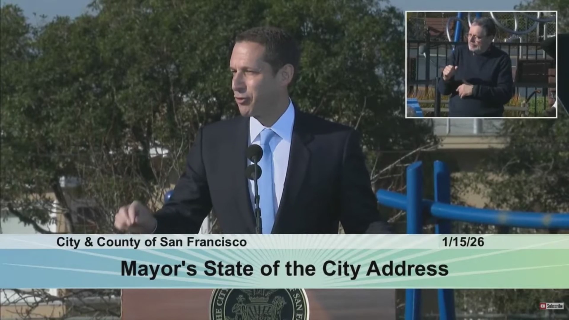 SF Mayor Lurie delivers first State of the City address