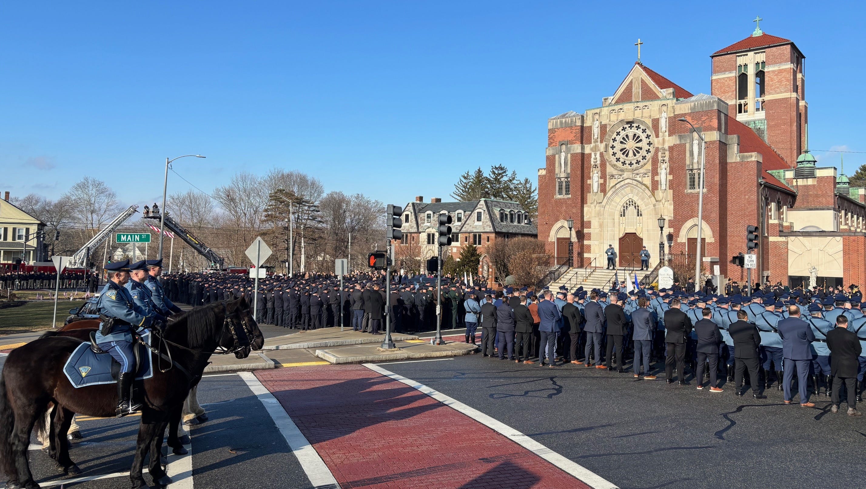Farewell to fallen hero: Funeral for Uxbridge officer Stephen LaPorta