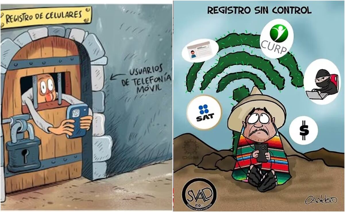 Del trámite a la sátira; los mejores cartones que provocó el registro  obligatorio de celulares en México