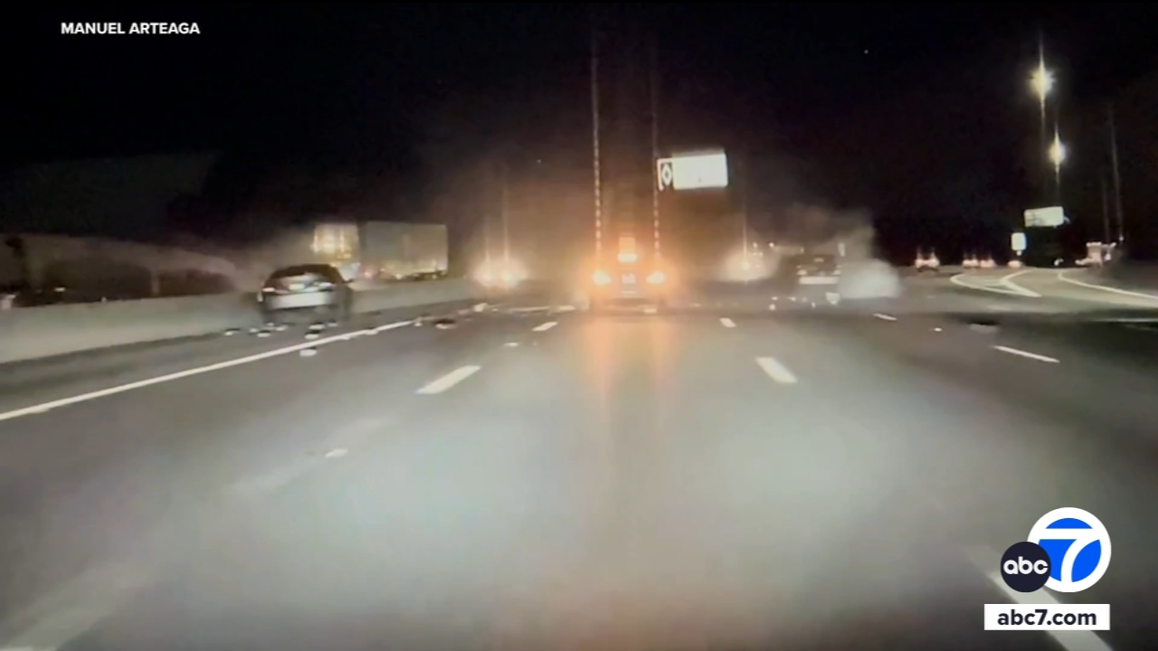 Deadly wrong-way crash on 215 Fwy caught on dashcam video; driver ...