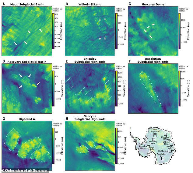 What lies beneath: Map reveals what really sits below Antarctica's ...