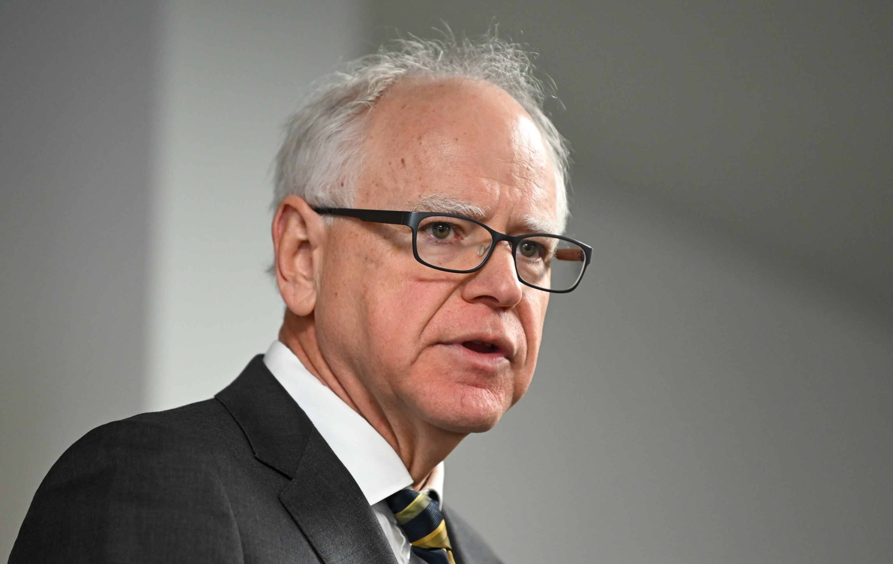 Craig Lassig/EPA/Shutterstock - PHOTO: Gov. Tim Walz responds to a question from the news media during a press conference in Minneapolis, Minnesota, January 6, 2026.