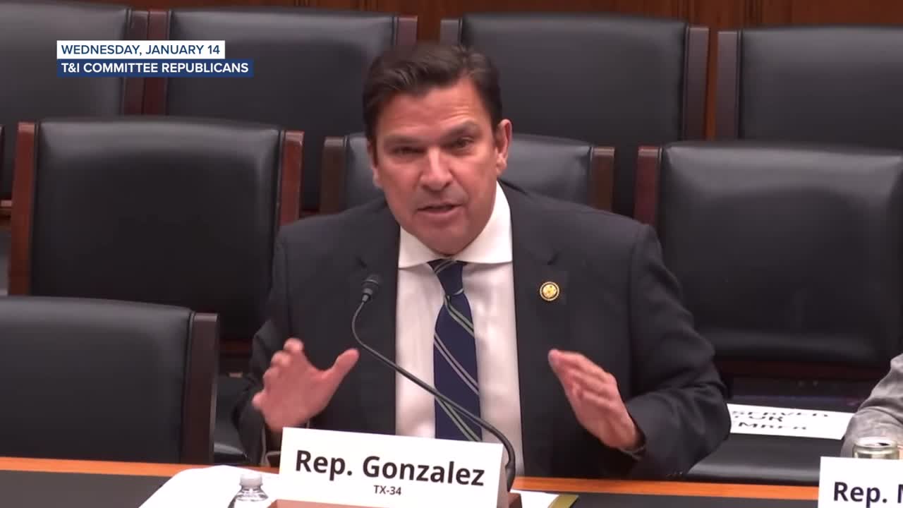 Rep. Vicente Gonzalez speaks on water conditions before Congress