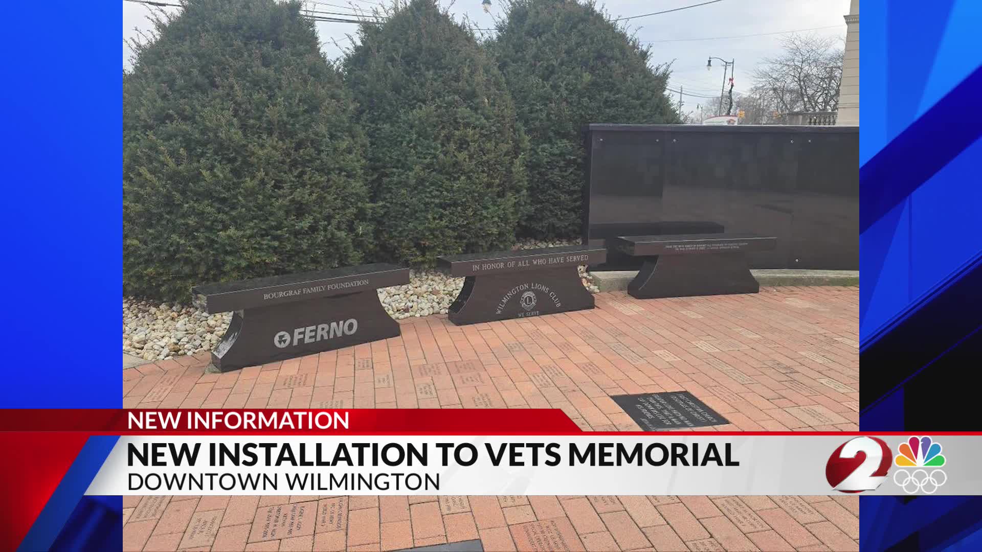 New installation to Wilmington veterans memorial