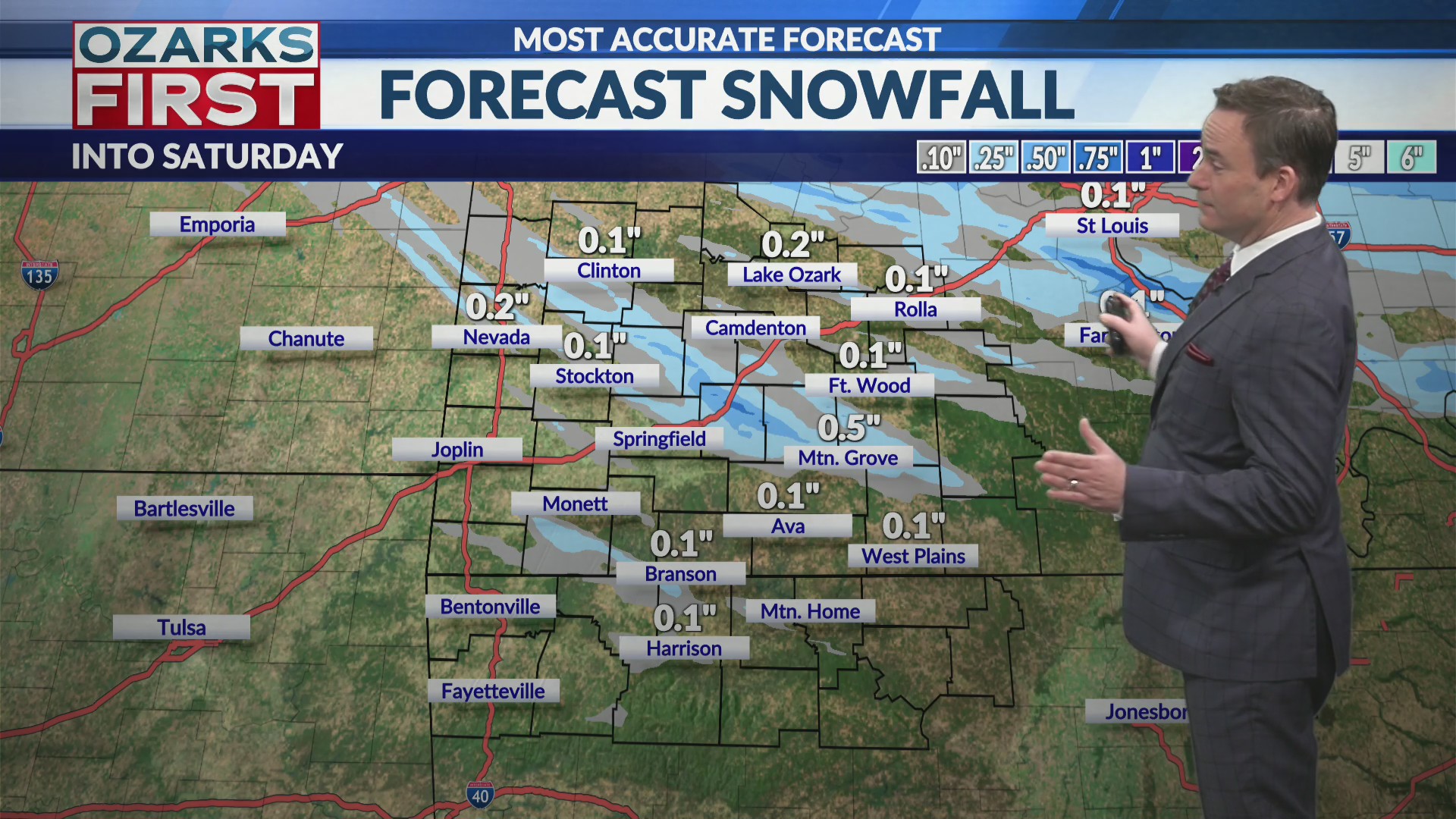 Snow flurries may come with the arctic attack Friday night
