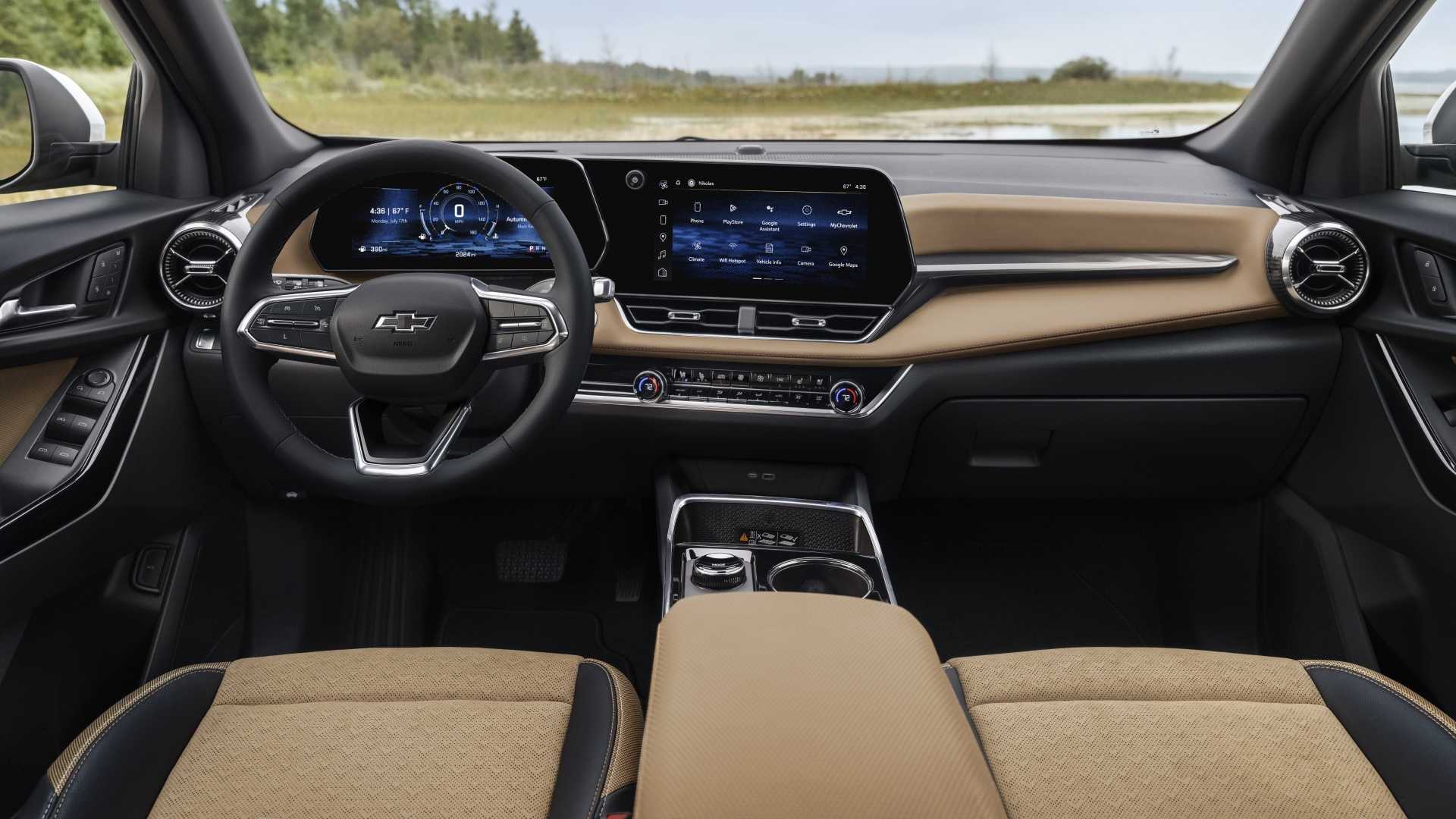 Interior shot of the dashboard in a 2025 Chevrolet Equinox