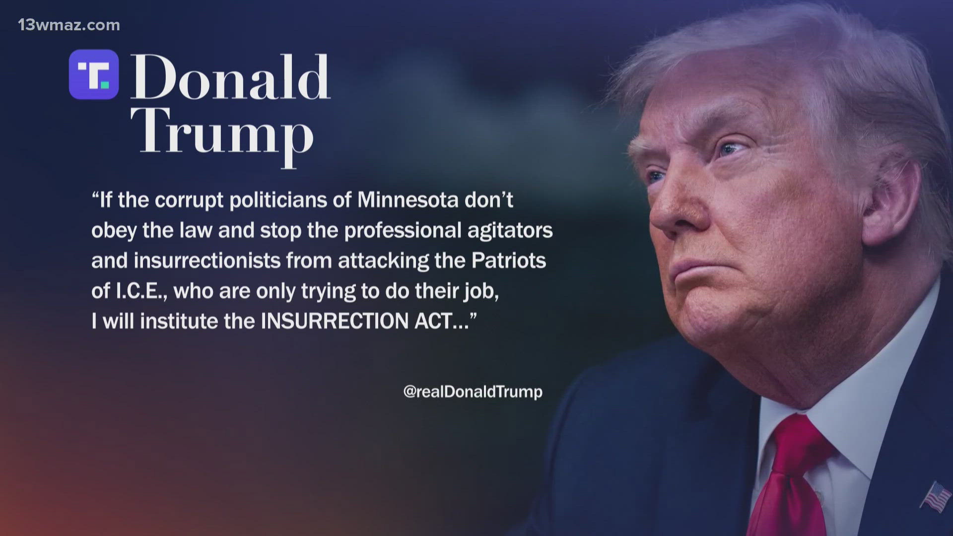 Trump threatens to use Insurrection Act to end protests in Minnesota ...