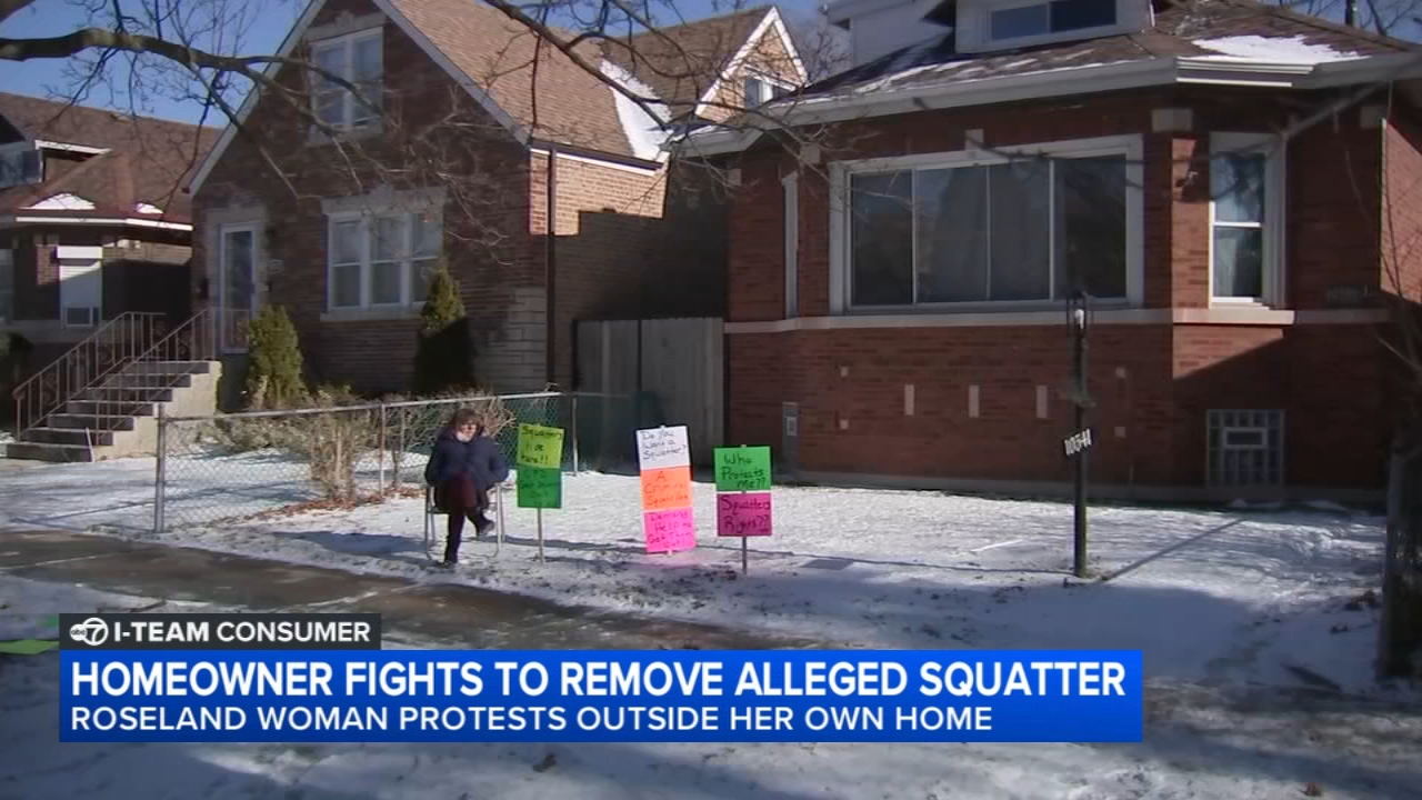 Chicago woman protests outside her own home as squatters refuse to leave her property<br><br>