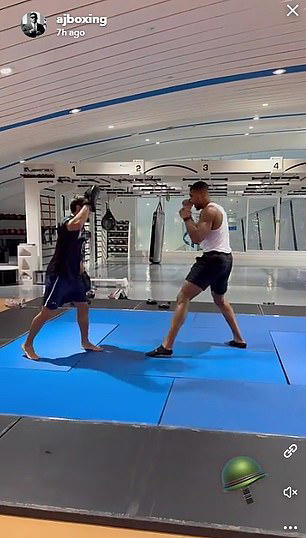 'I am a FIGHTER': Anthony Joshua trains again weeks after tragic car crash