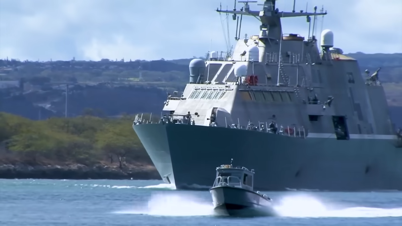 This is a $500 million US Navy warship